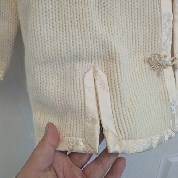 Vintage Robinson's Angora Kimono Style Cropped Sweater Jacket - Picture 4 of 6